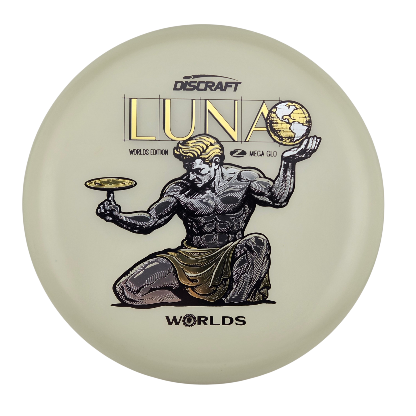 Discraft "Spirit of Detroit" Mega Glo Luna - Worlds 2026