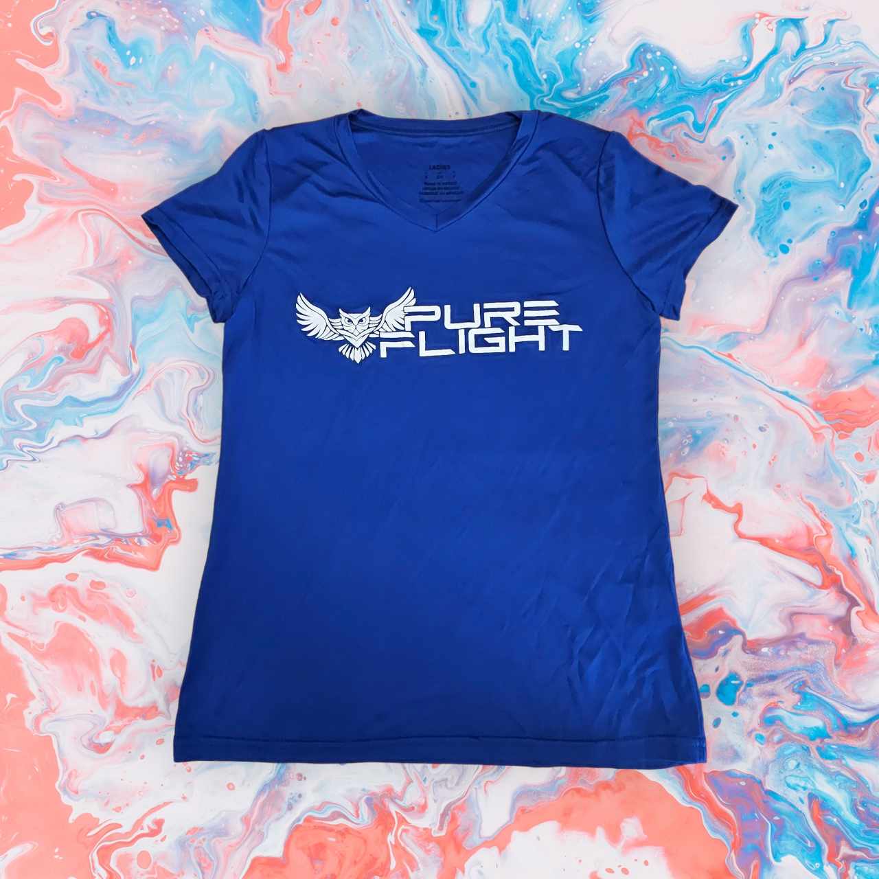 Ladies Pure Flight Dry-Fit Shirt - V-Neck