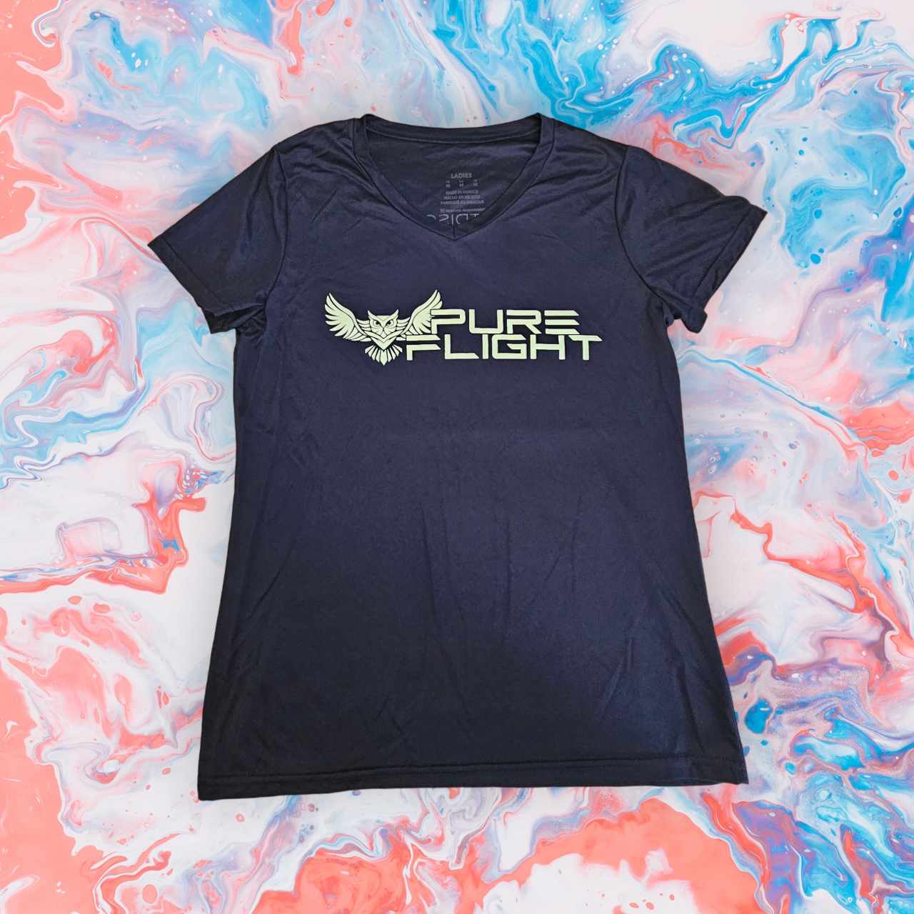 Ladies Pure Flight Dry-Fit Shirt - V-Neck