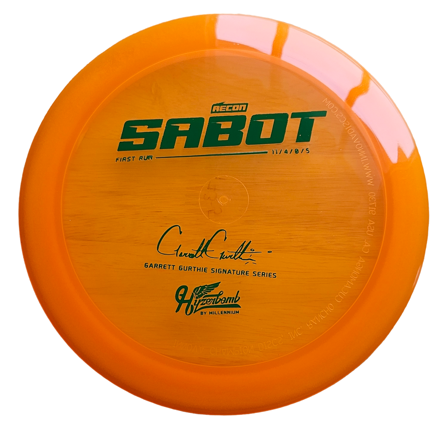 Millennium HyzerBomb Recon Sabot - Garrett Gurthie