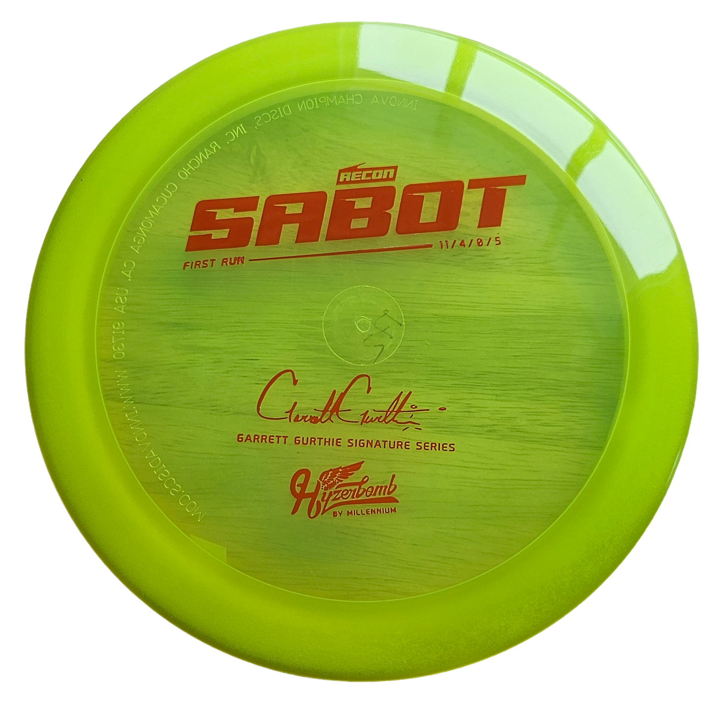 Millennium HyzerBomb Recon Sabot - Garrett Gurthie