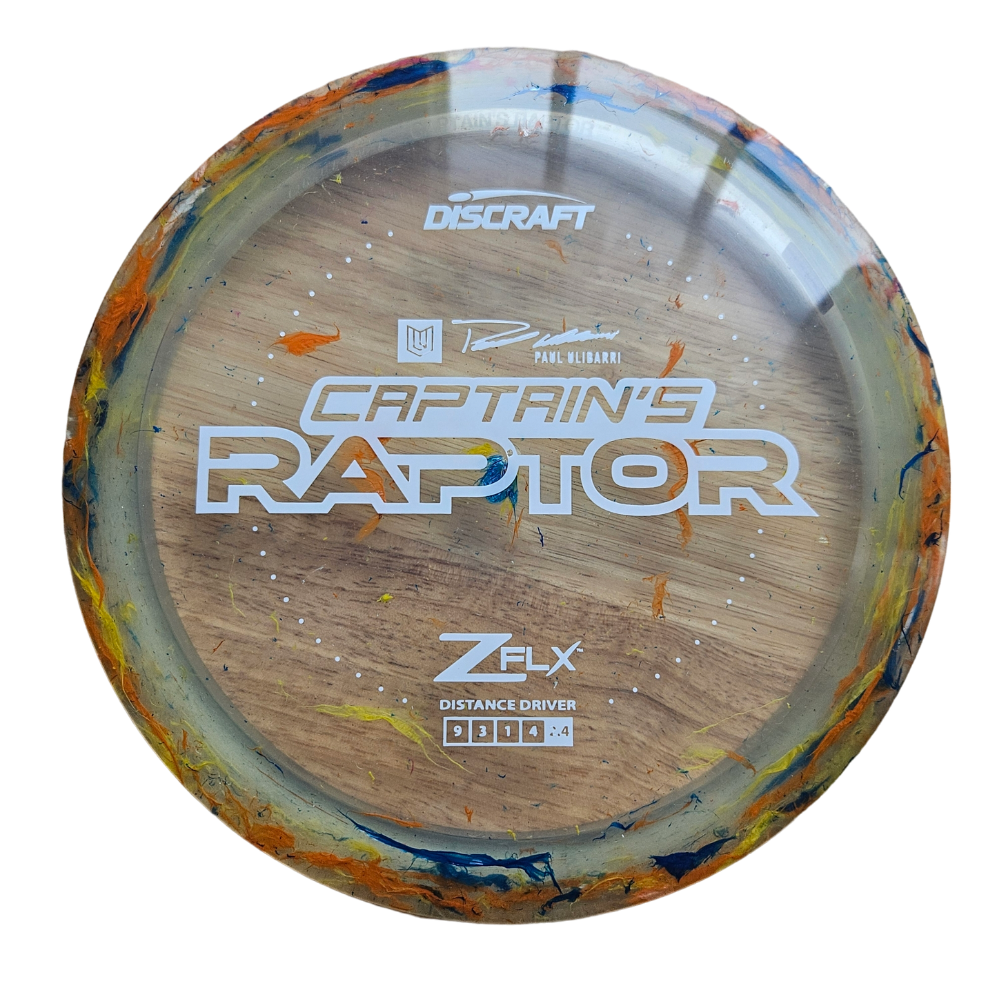 Discraft Jawbreaker Z FLX Captain's Raptor - Paul Ulibarri Edition