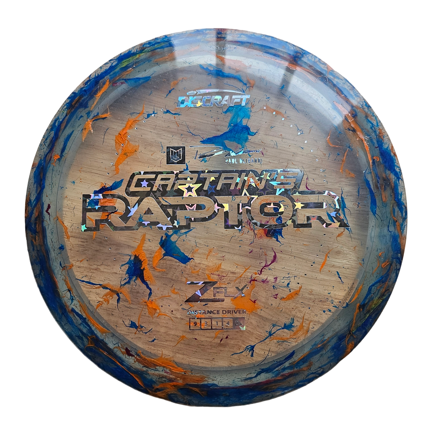 Discraft Jawbreaker Z FLX Captain's Raptor - Paul Ulibarri Edition