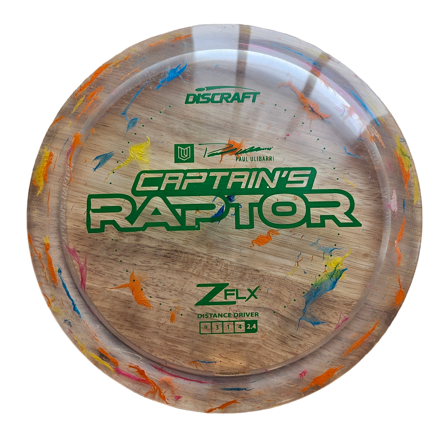 Discraft Jawbreaker Z FLX Captain's Raptor - Paul Ulibarri Edition