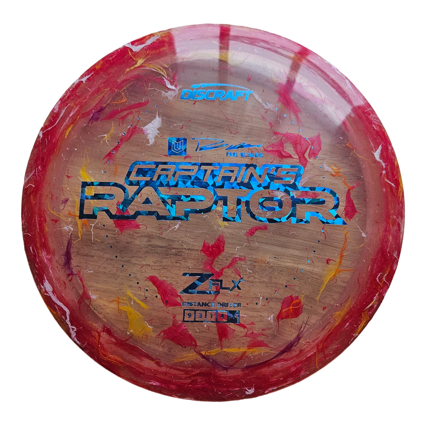 Discraft Jawbreaker Z FLX Captain's Raptor - Paul Ulibarri Edition