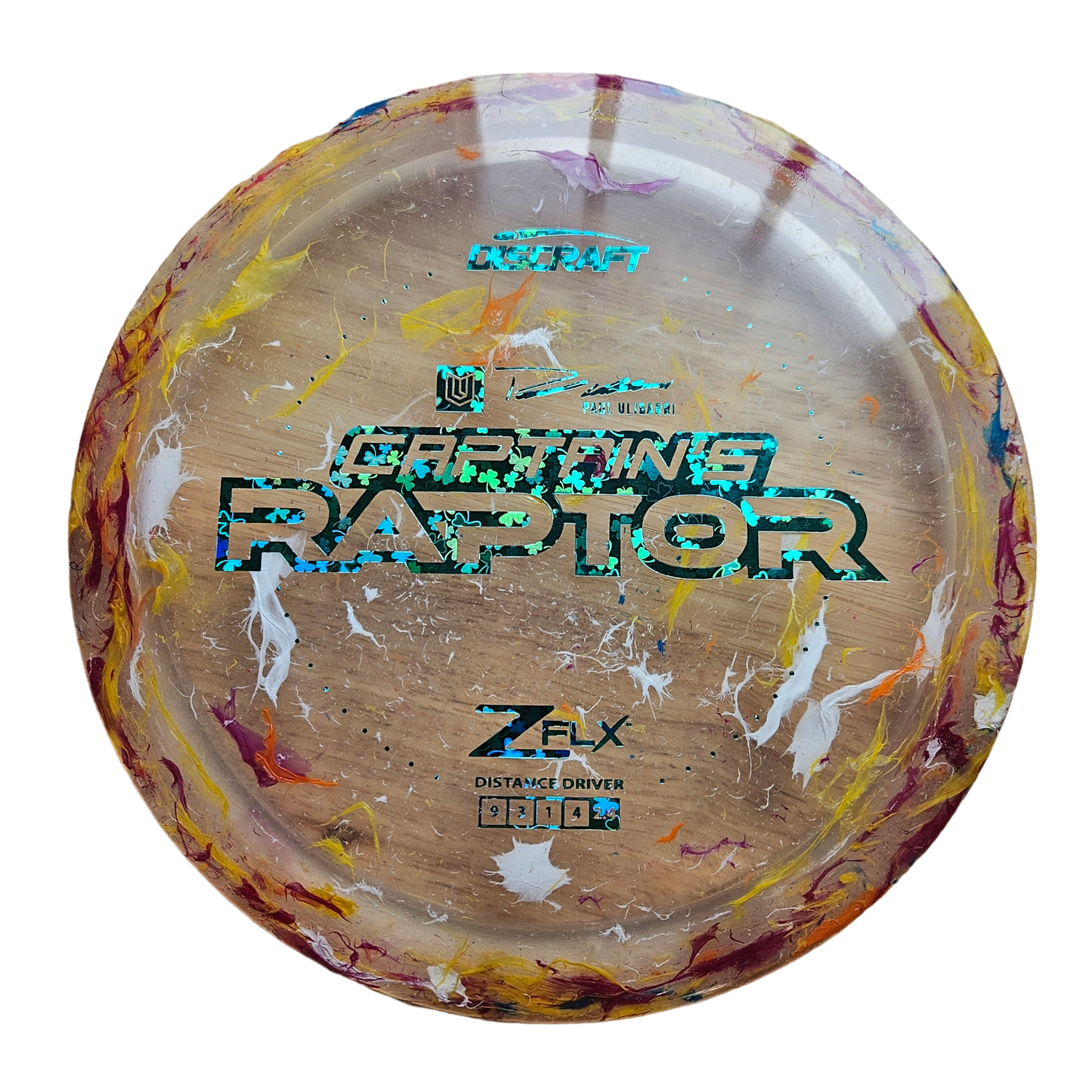 Discraft Jawbreaker Z FLX Captain's Raptor - Paul Ulibarri Edition