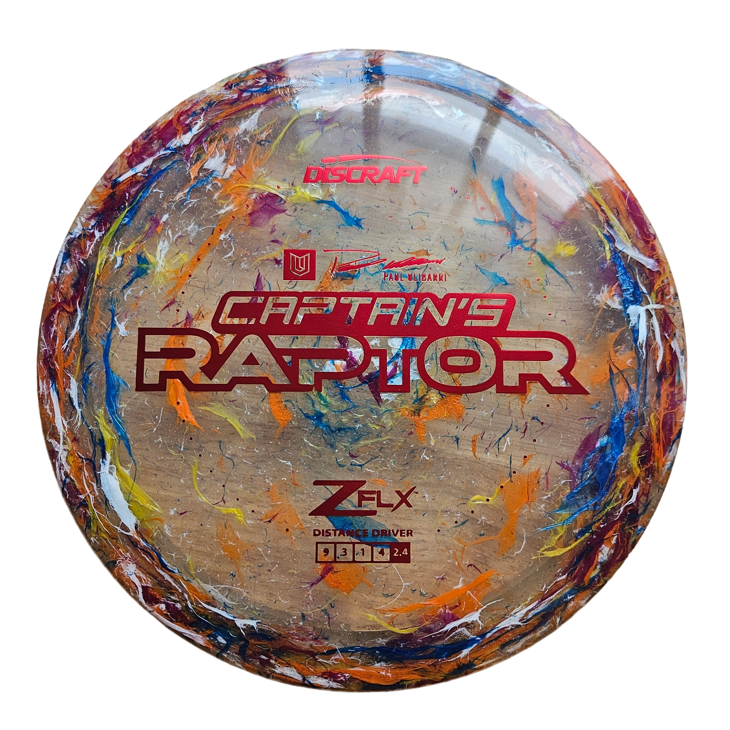 Discraft Jawbreaker Z FLX Captain's Raptor - Paul Ulibarri Edition