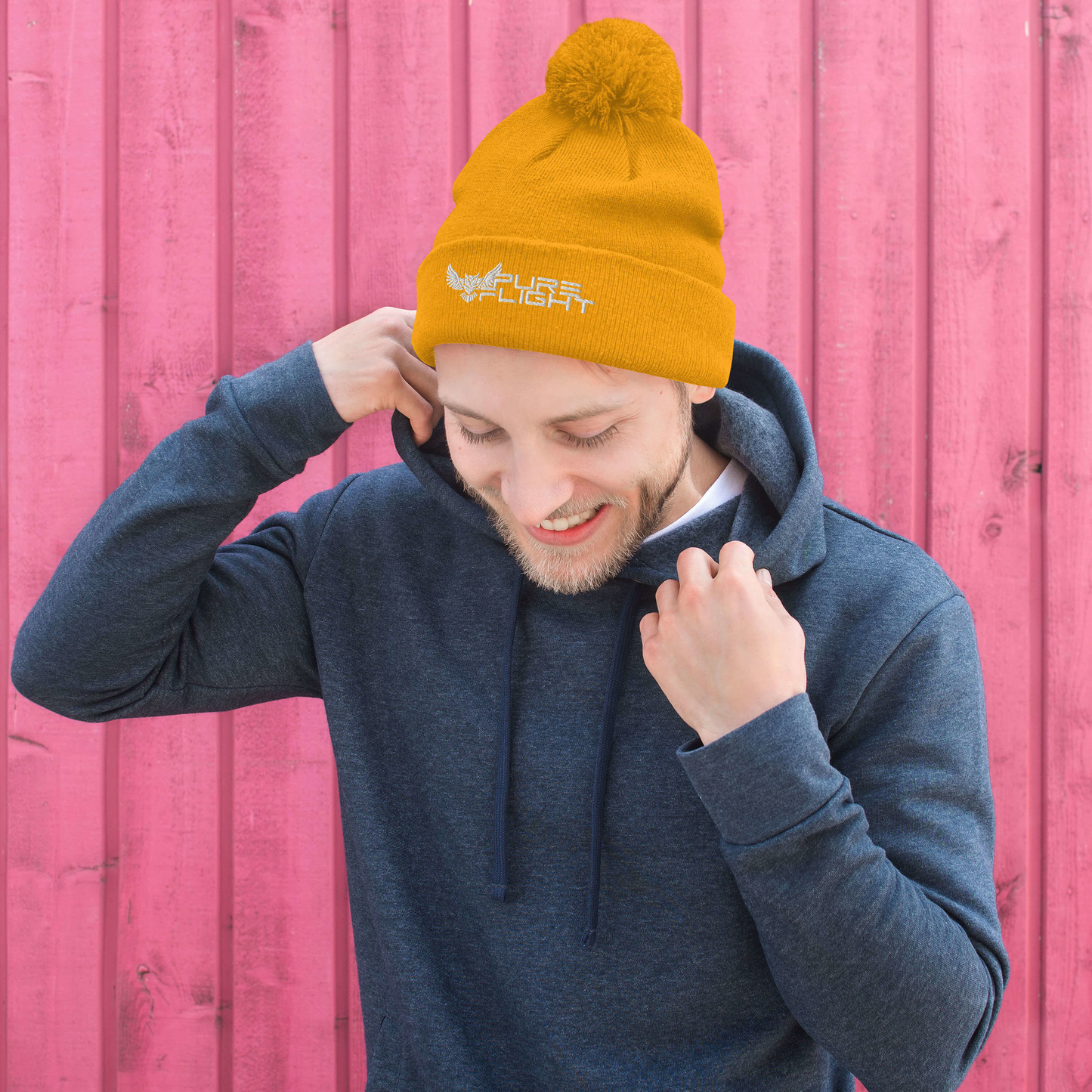 Pure Flight Pom-Pom Beanie