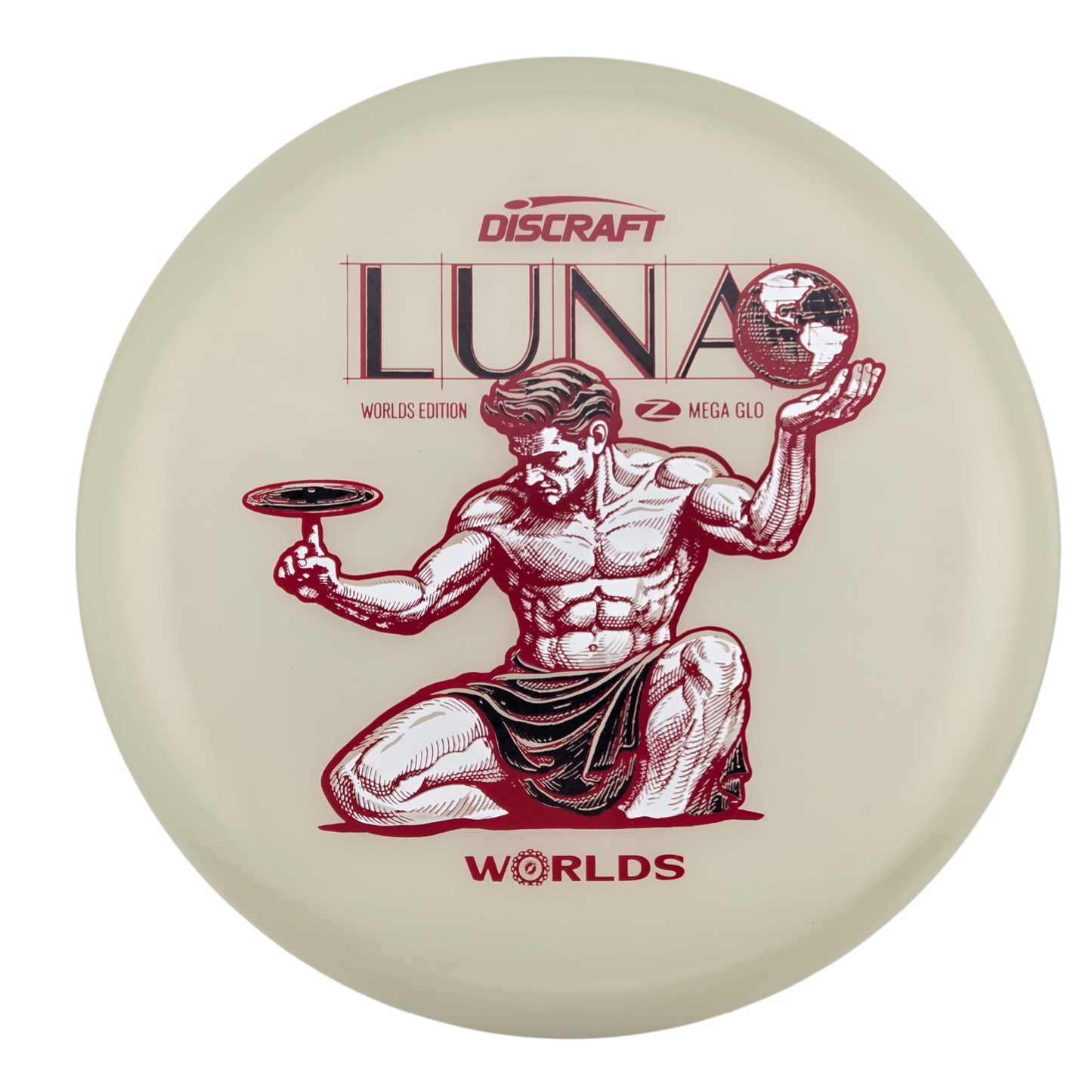 Discraft "Spirit of Detroit" Mega Glo Luna - Worlds 2026