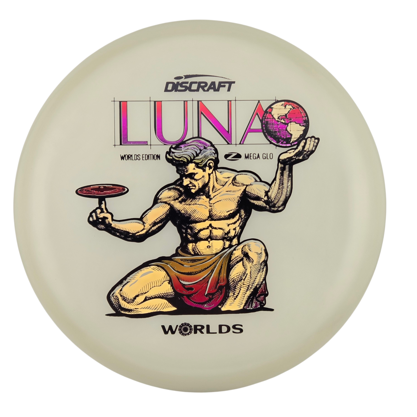 Discraft "Spirit of Detroit" Mega Glo Luna - Worlds 2026