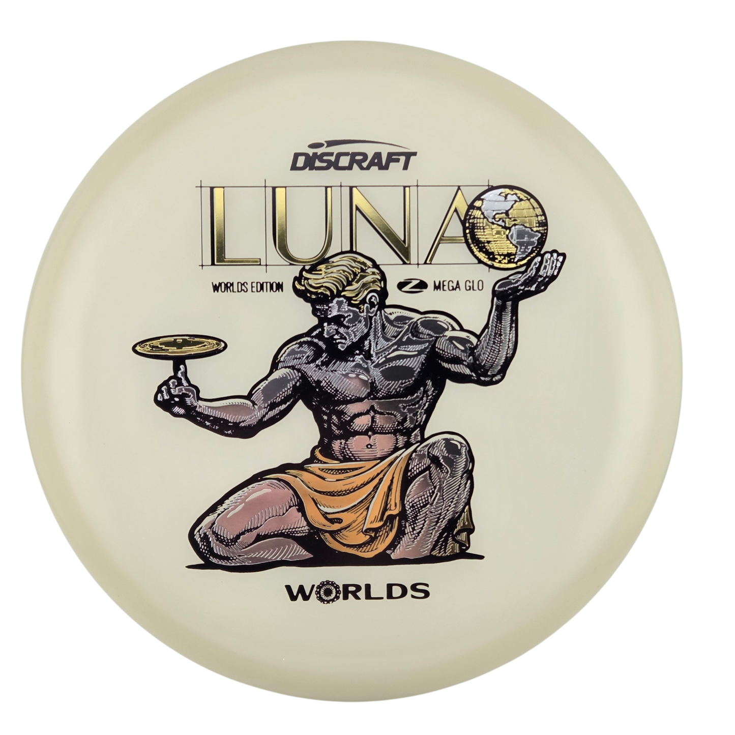 Discraft "Spirit of Detroit" Mega Glo Luna - Worlds 2026