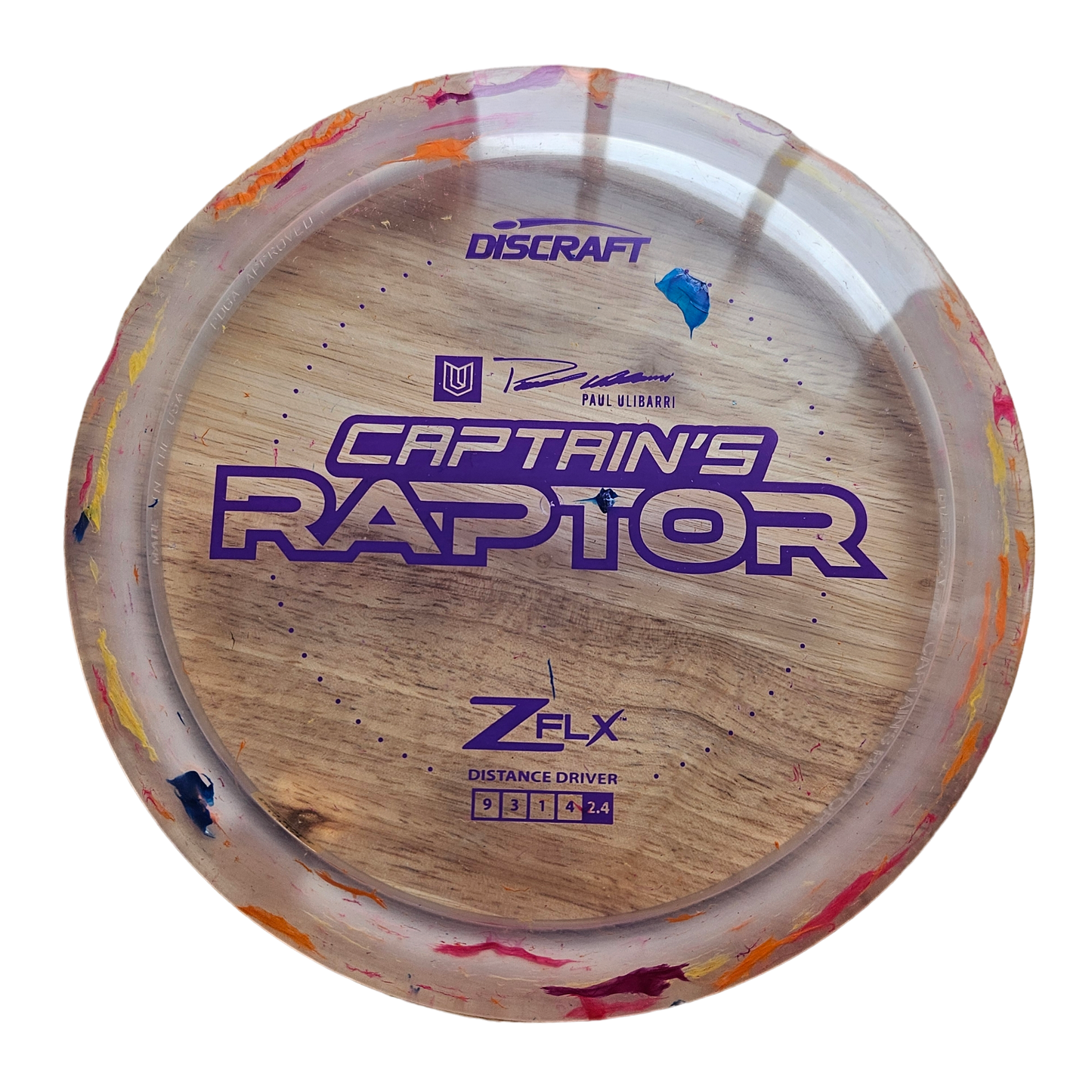 Discraft Jawbreaker Z FLX Captain's Raptor - Paul Ulibarri Edition