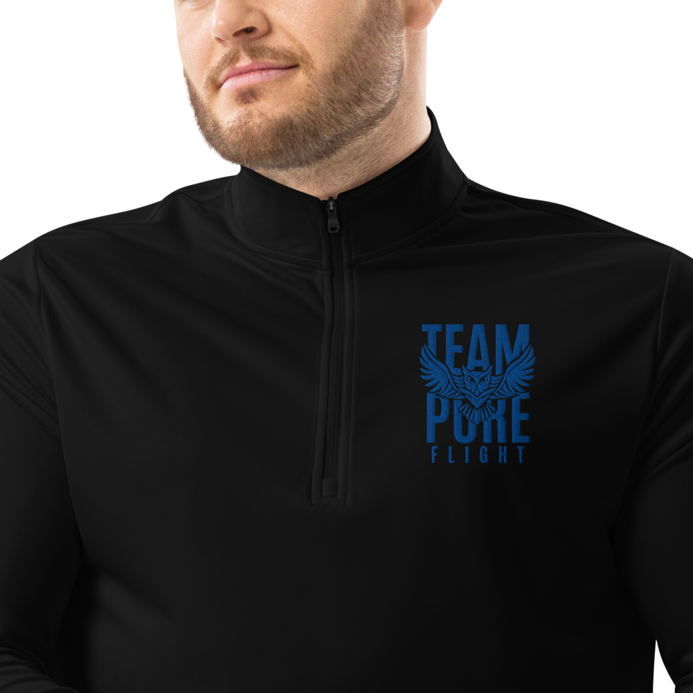 Team Pure Flight - Adidas Quarter zip pullover (blue embroidery)