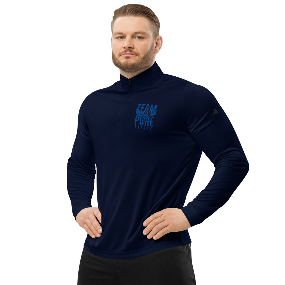 Team Pure Flight - Adidas Quarter zip pullover (blue embroidery)