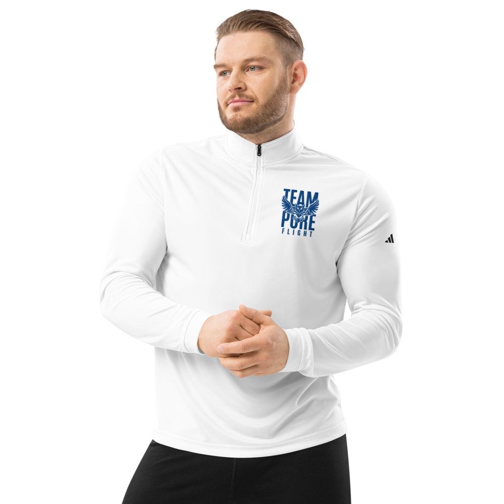 Team Pure Flight - Adidas Quarter zip pullover (blue embroidery)