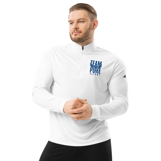 Team Pure Flight - Adidas Quarter zip pullover (blue embroidery)